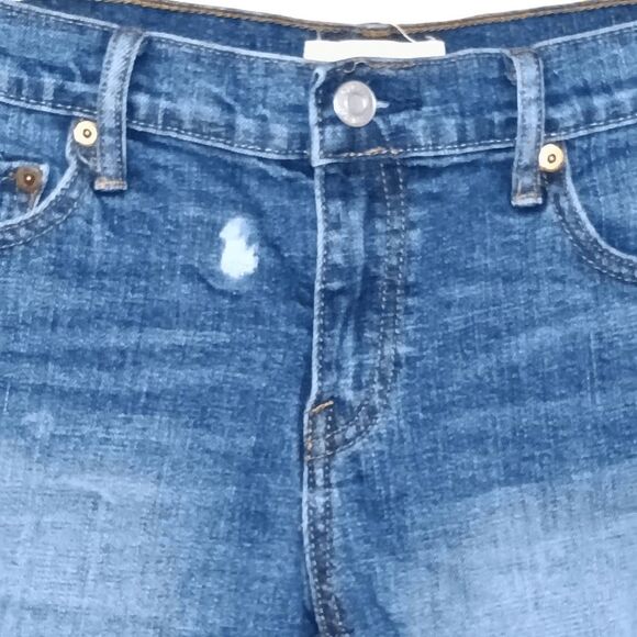 Gap 1969 Denim 3" Shorts Sz 27 Cut Off Blue Jeans - Picture 3 of 5
